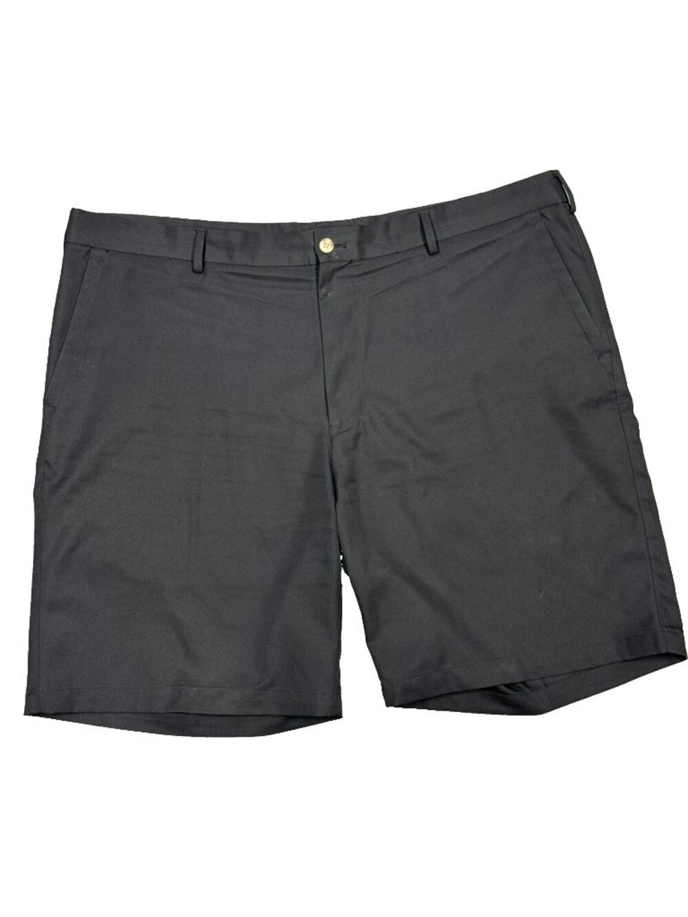 Peter Millar Crown Sport Golf Shorts Stretch Performance Flat Front Black W 42